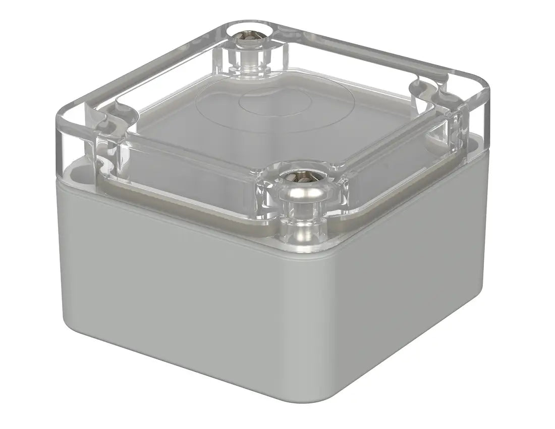 Bopla Euromas kapsling M205G, 50×52×35 mm, klart transparent låg