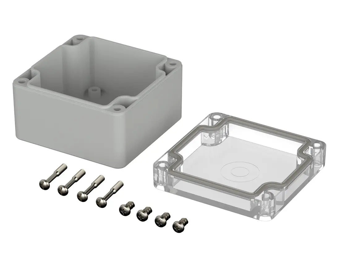 Bopla Euromas Kapsling M210G, 80×82×55 mm, klart transparent låg