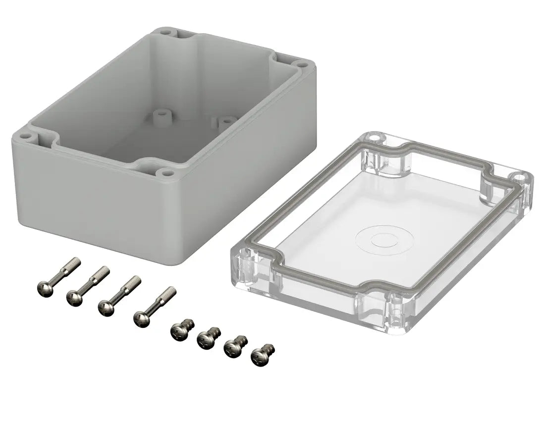 Bopla Euromas Enclosure M215G, 80×120×55 mm, klart transparent låg