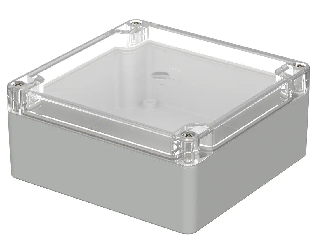 Bopla Euromas-kapsling M217G, 120×122×55 mm, klart transparent låg