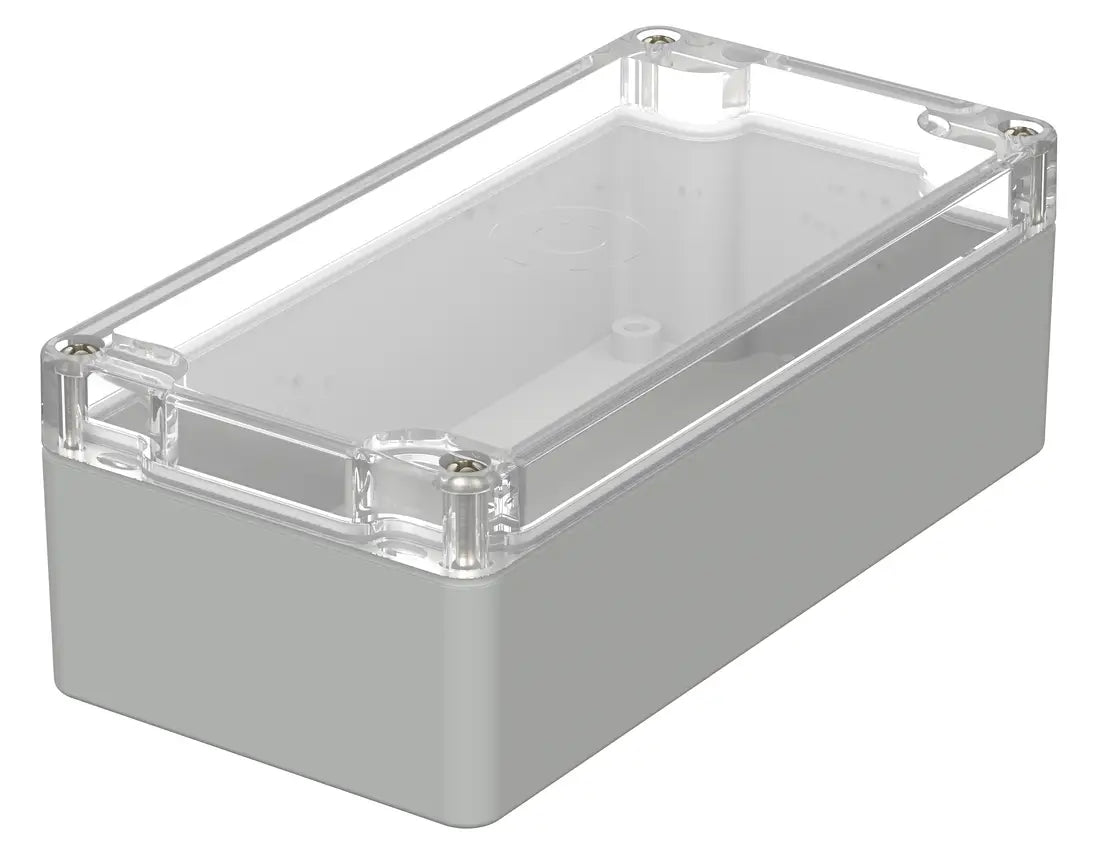 Bopla Euromas-kapsling M220G, 80×160×55 mm, klart transparent låg