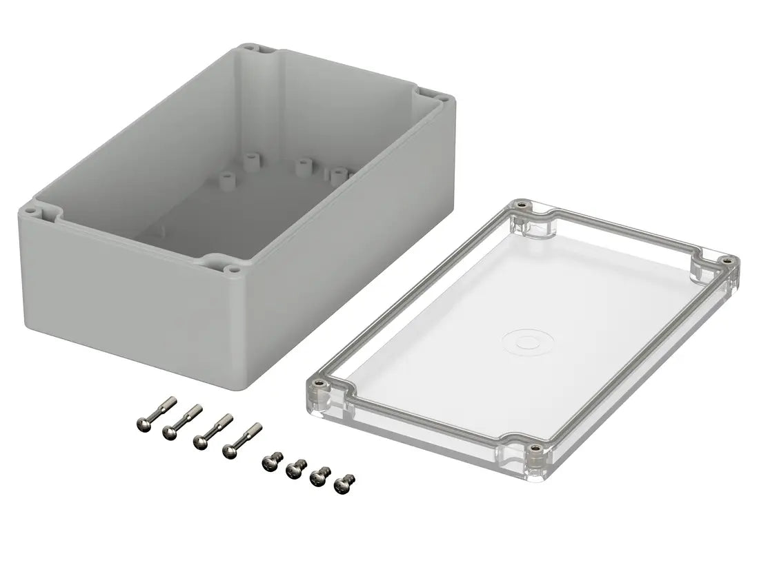 Bopla Euromas Kapsling M221G, 120×200×75 mm, klar transparent låg