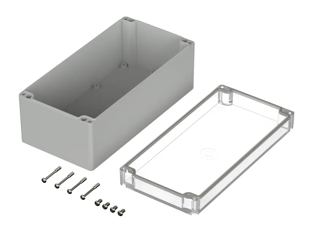 Bopla Euromas Enclosure M242G, 120×240×100 mm, clear transparent lid